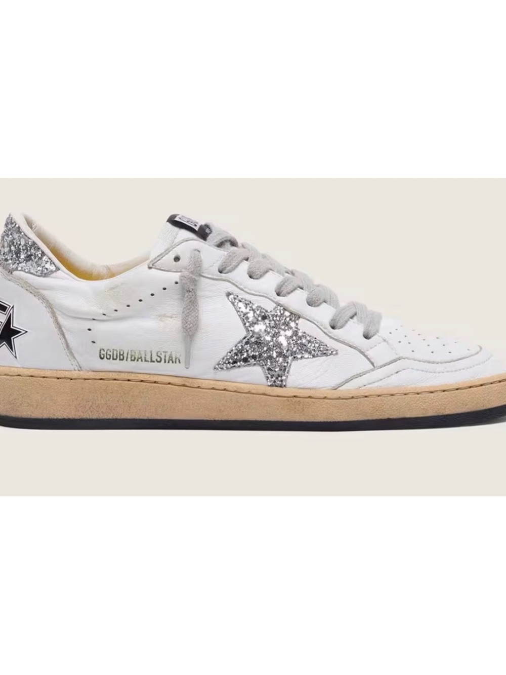 Silver Star ⭐️ Sneakers with Silver Glitter Star, size 40, perfect condition